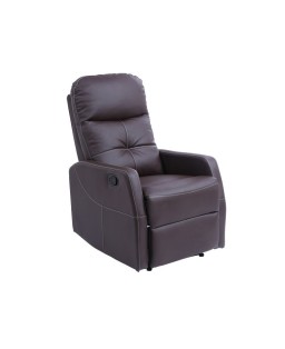 Fauteuil de relaxation Mercato - Simili-cuir Chocolat 821128.CHOC PROVIDOM 54