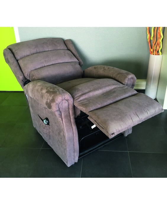 Fauteuil releveur Renaissance 1 ou 2 moteurs - Microfibre Taupe - 1 moteur 821049.TAUPE PROVIDOM 54